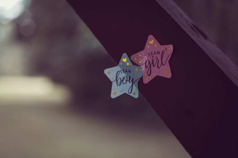 Stickers met boy of girl